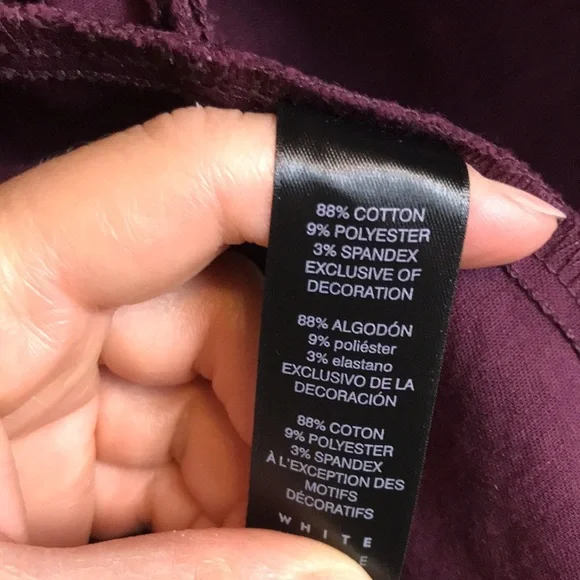 White House Black Market Women’s Purple Denim Utility Button-Up Jean Jacket - Picture 9 of 9